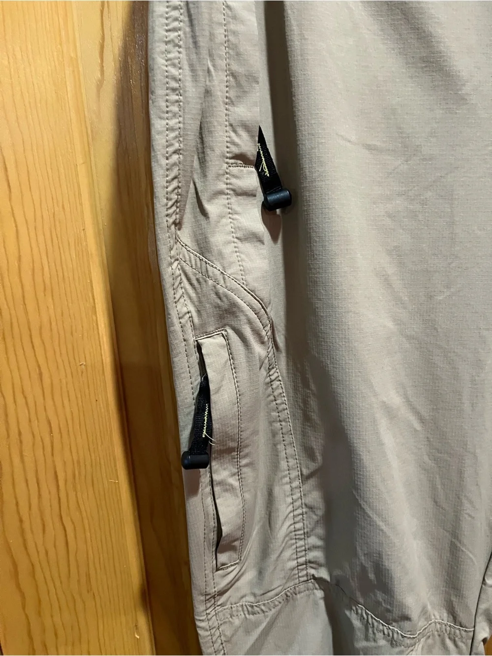 Men's Tan Cargo Utility Pants with Adjustable Waist
